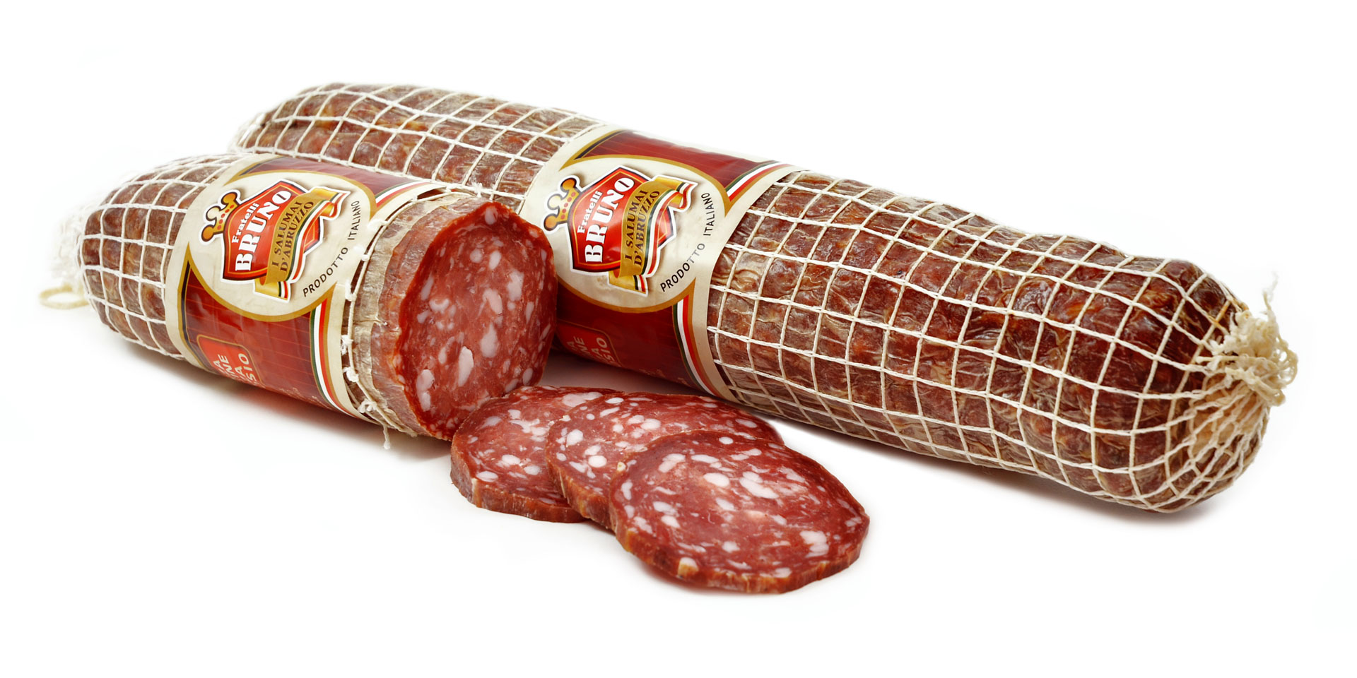 Salame Roccavecchia da taglio a metà sottovuoto da kg 0,900 - Salumi  Fratelli Bruno